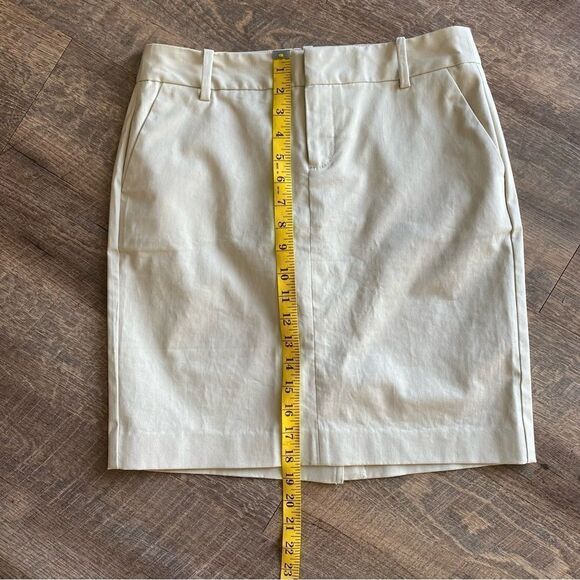 Eddie Bauer Skirt Khaki Tan Business Casual 2 Preppy - Picture 10 of 14